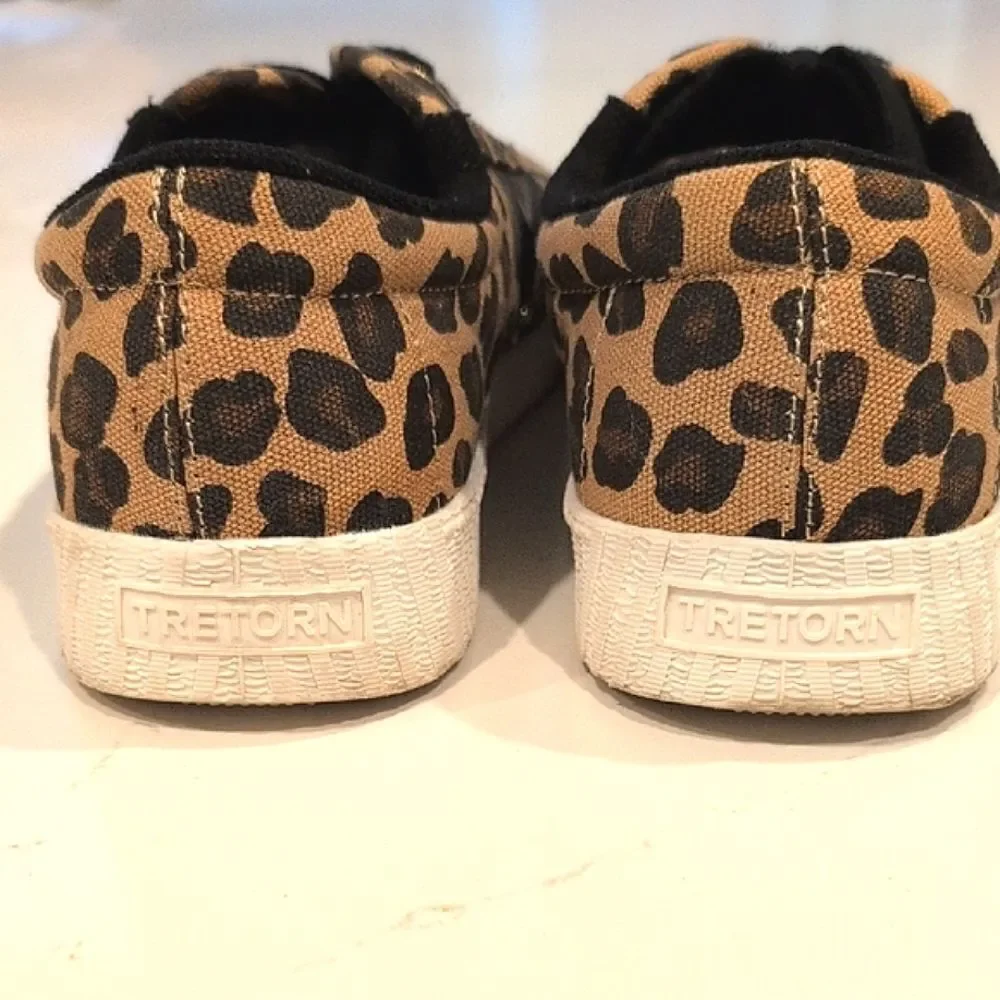 Tretorn Nylite Plus Canvas Leopard Print Women's Sneakers Anthropologie Size 8M